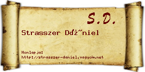 Strasszer Dániel névjegykártya